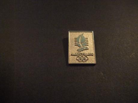 Olympische Spelen Albertville 1992 goudkleurig klein model